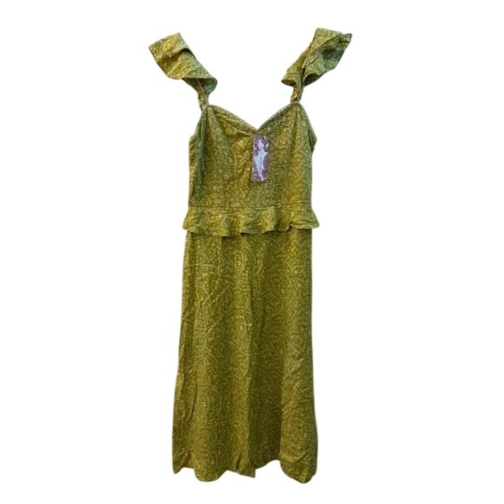NWT Band Of The Free Lime Ivory Dress Size Small Boho